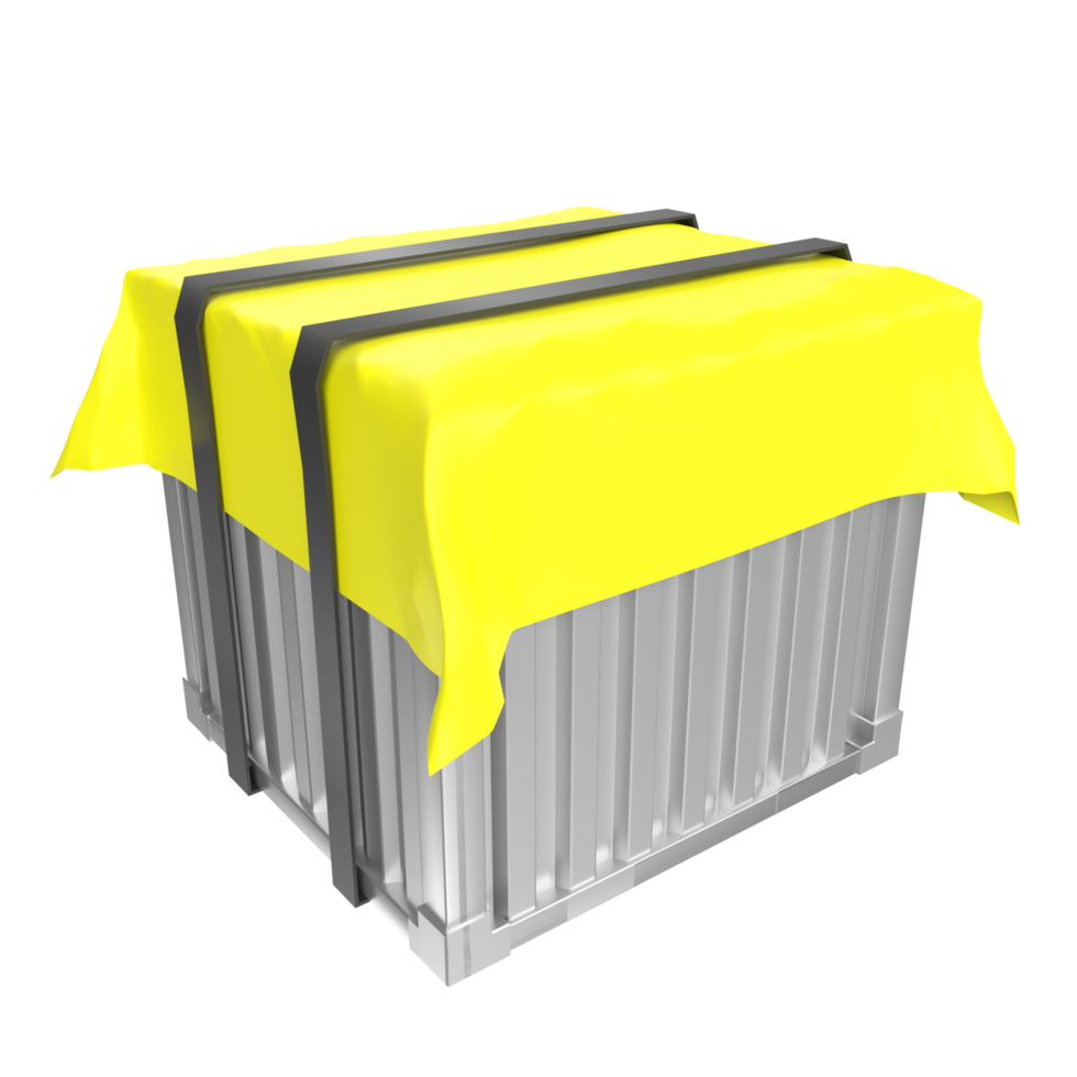 Container isolated on transparent png