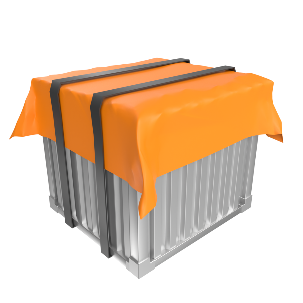 Container isolated on transparent png