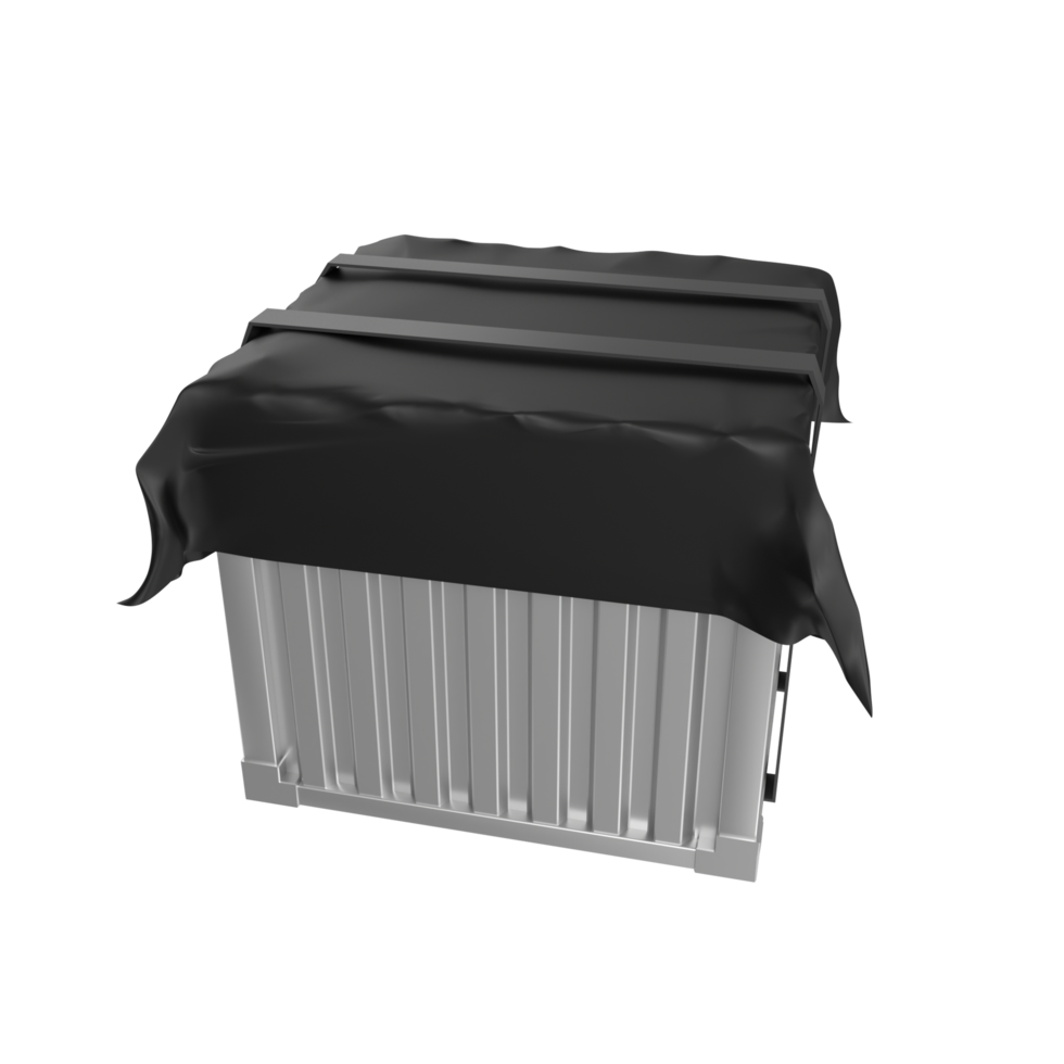 Container isolated on transparent png