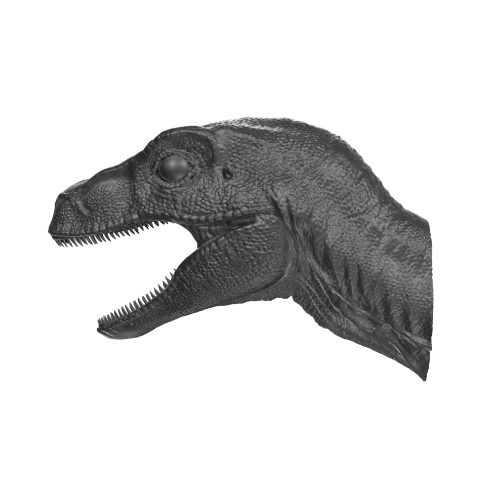 Raptor head isolated on transparent background png