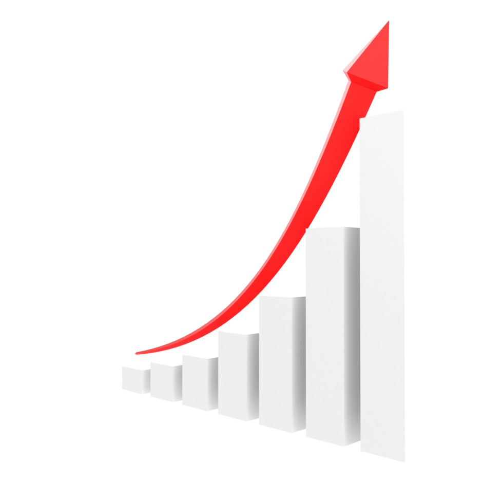 tableau d'affaires avec flèche png