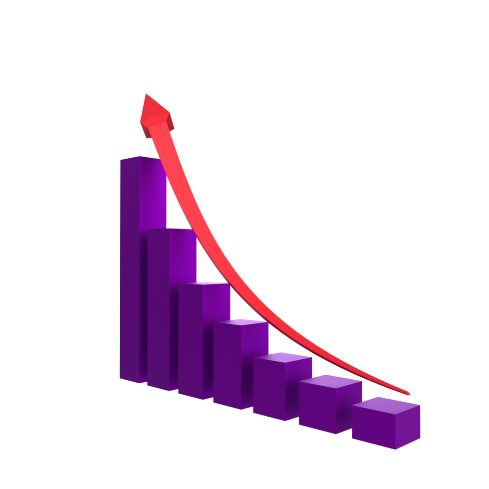 tableau d'affaires avec flèche png