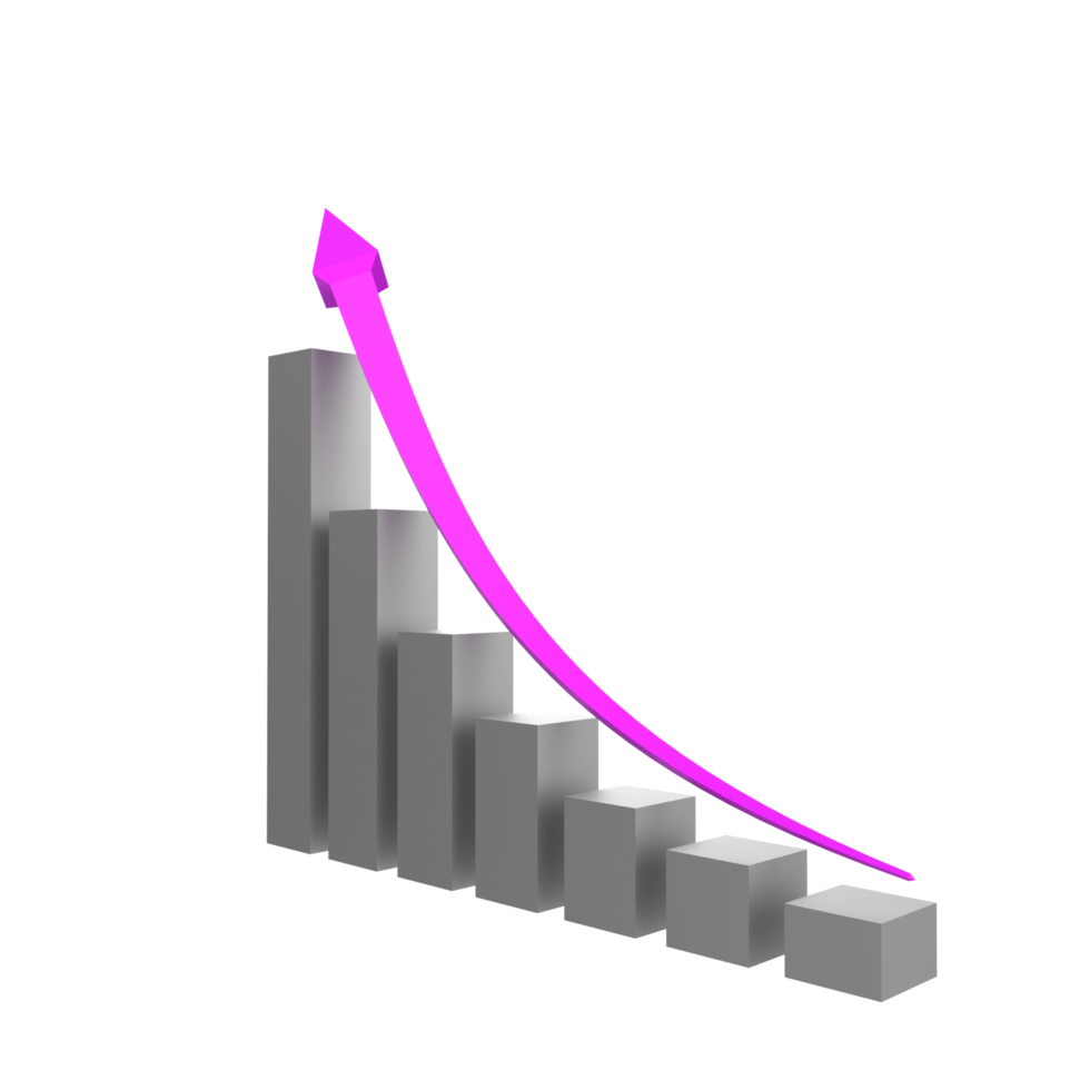 business chart with arrow png