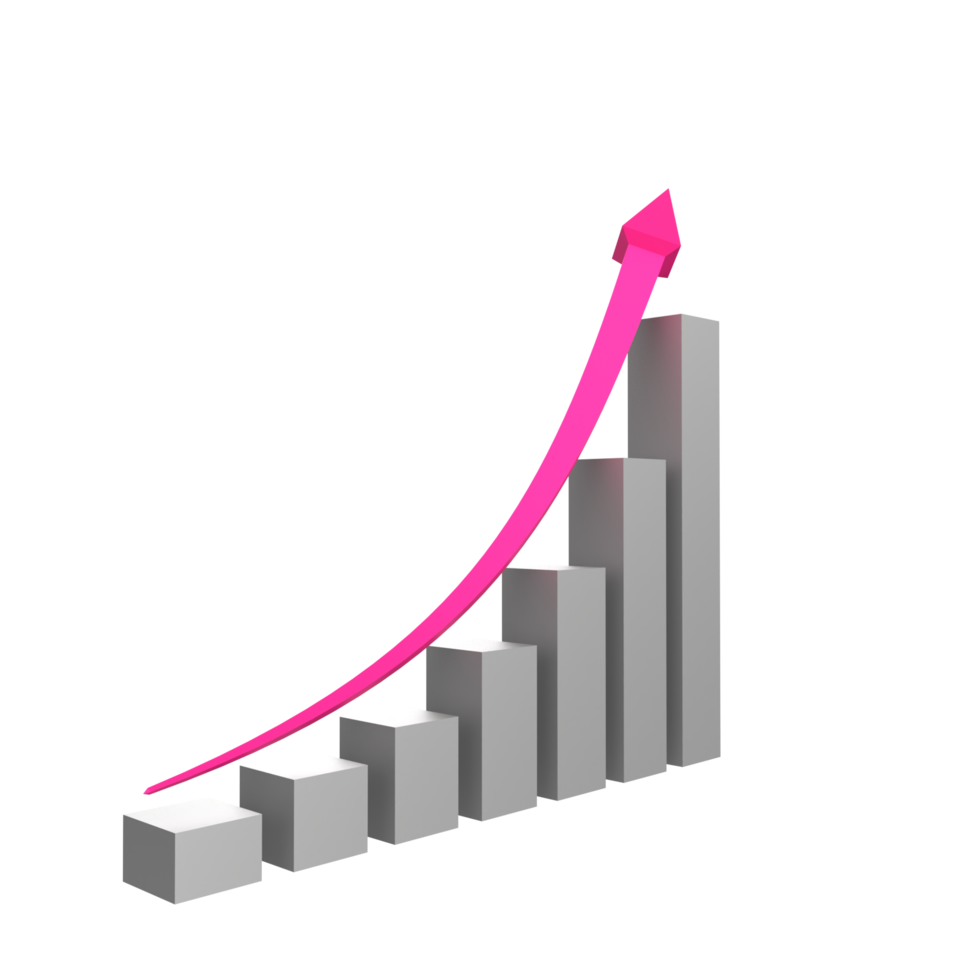 business chart with arrow png