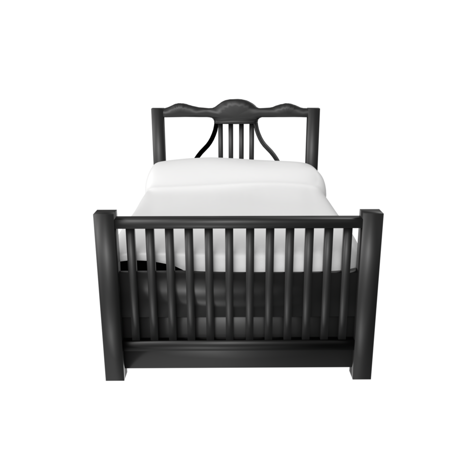 Bed isolated on transparent background png