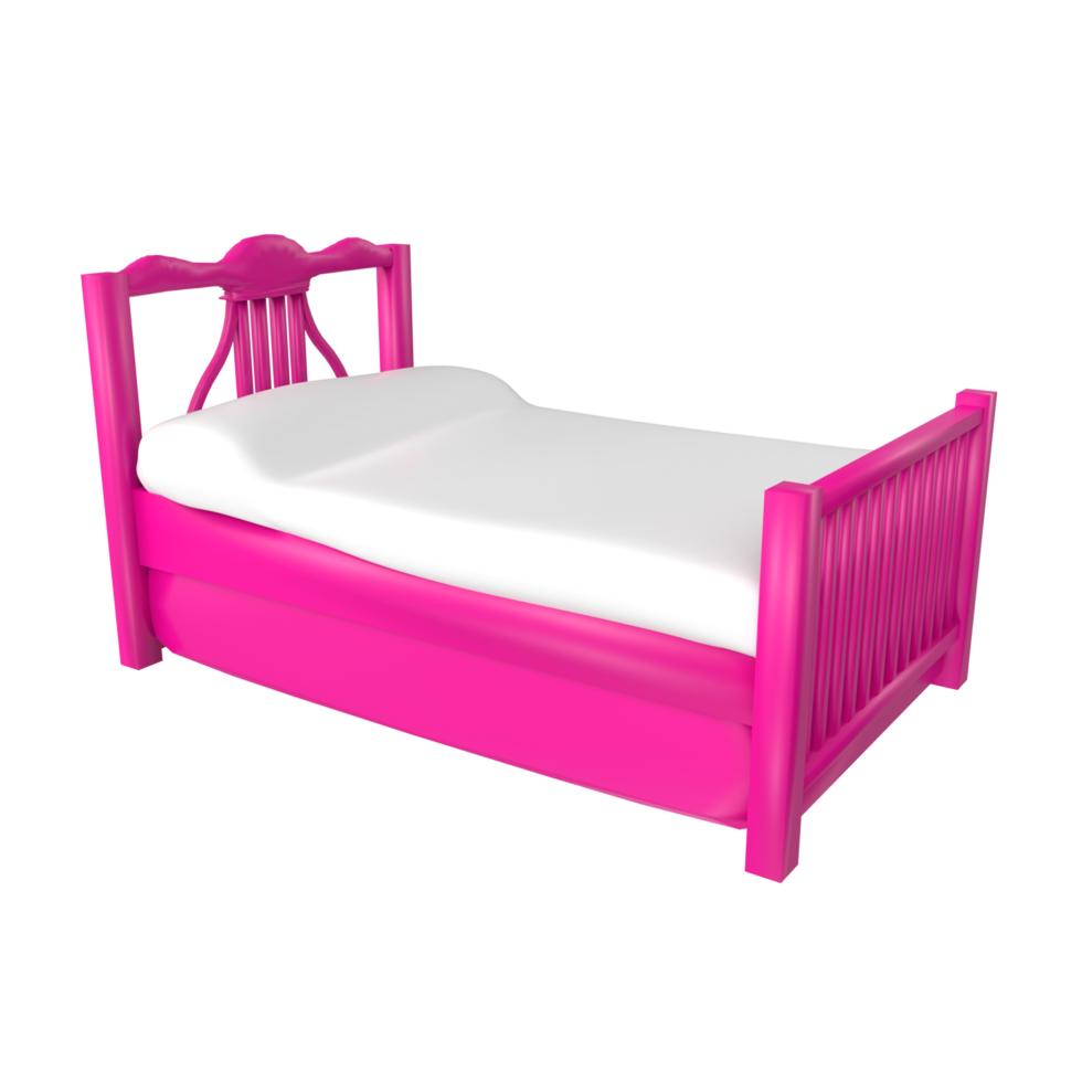 Bed isolated on transparent background png
