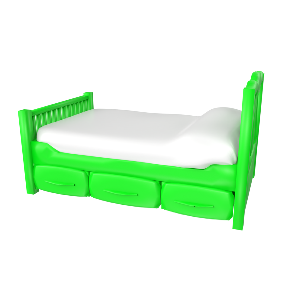 Bed isolated on transparent background png