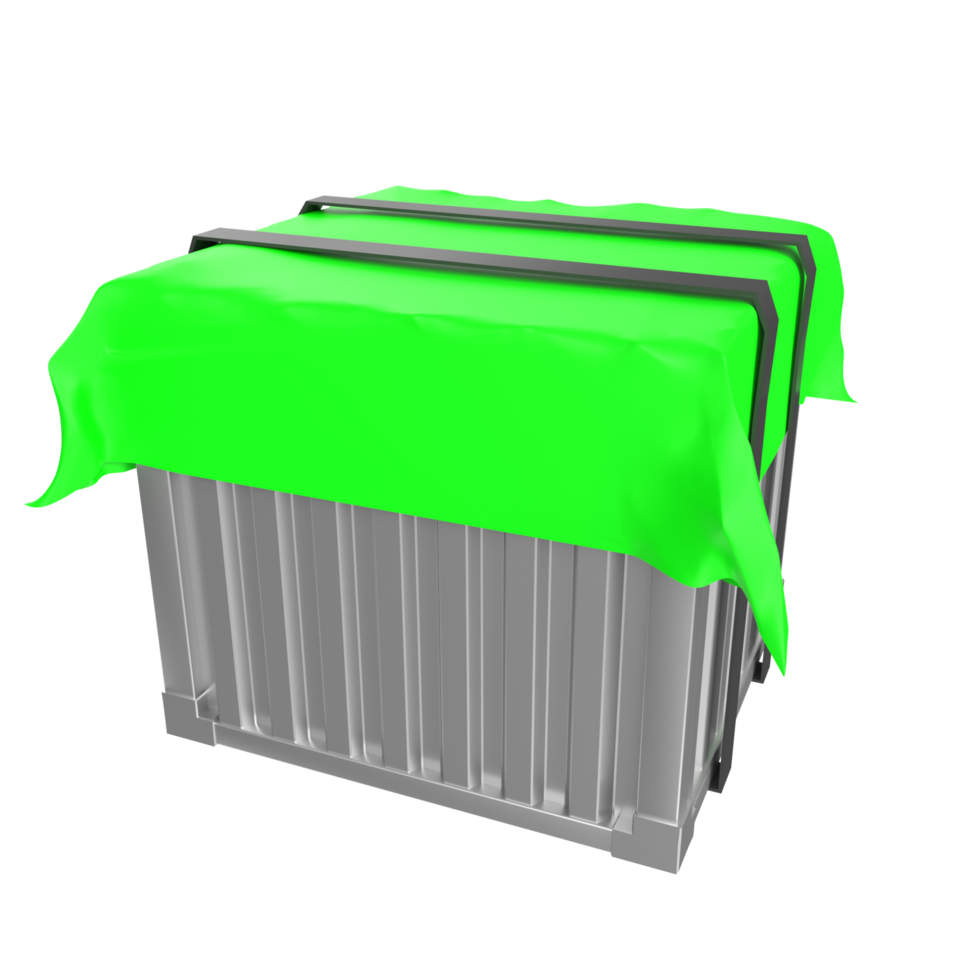 Container isolated on transparent png