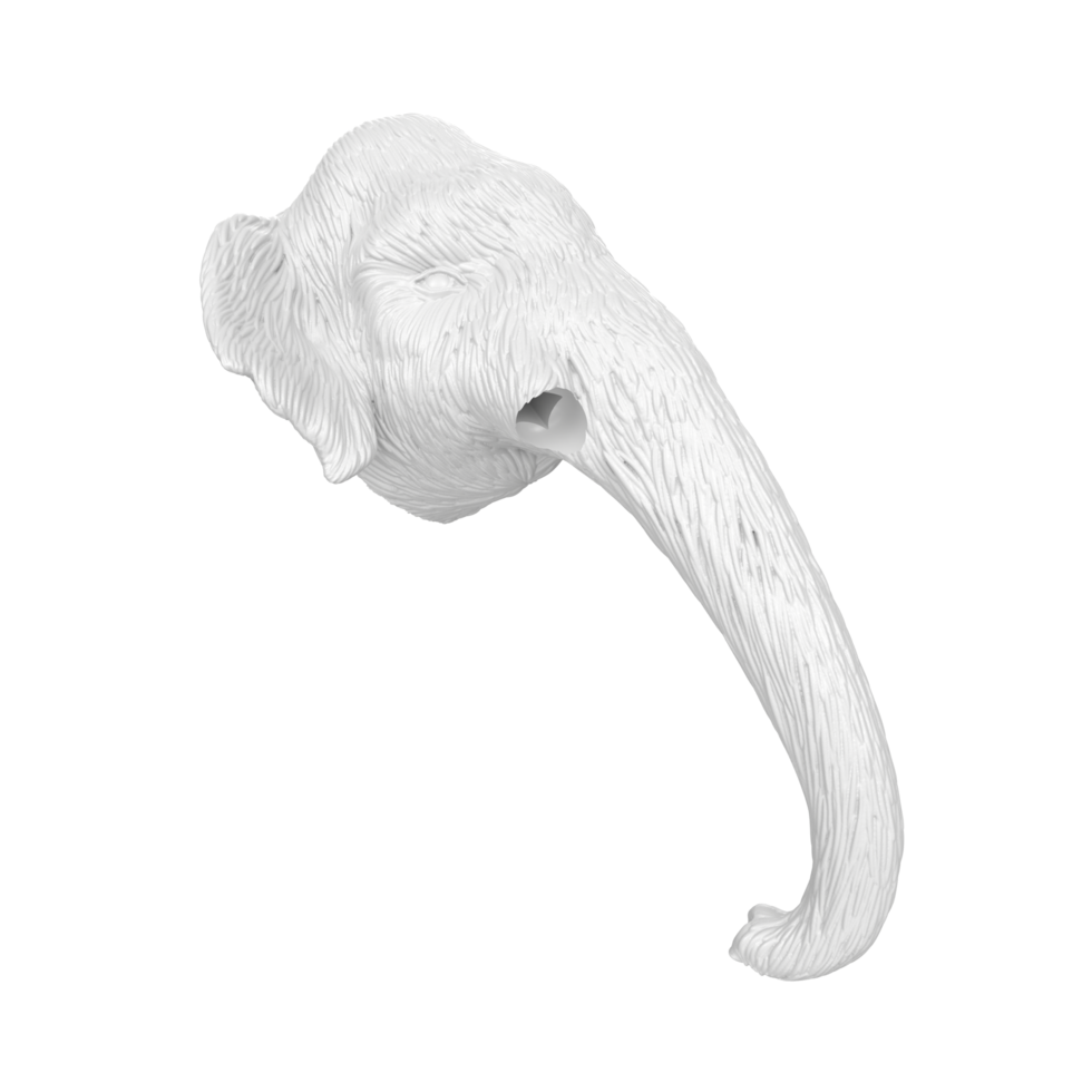 Mammoth head isolated on transparent png