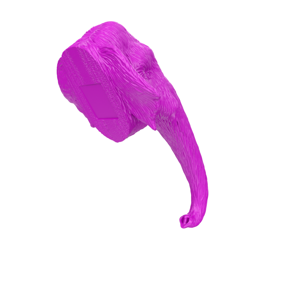Mammoth head isolated on transparent png