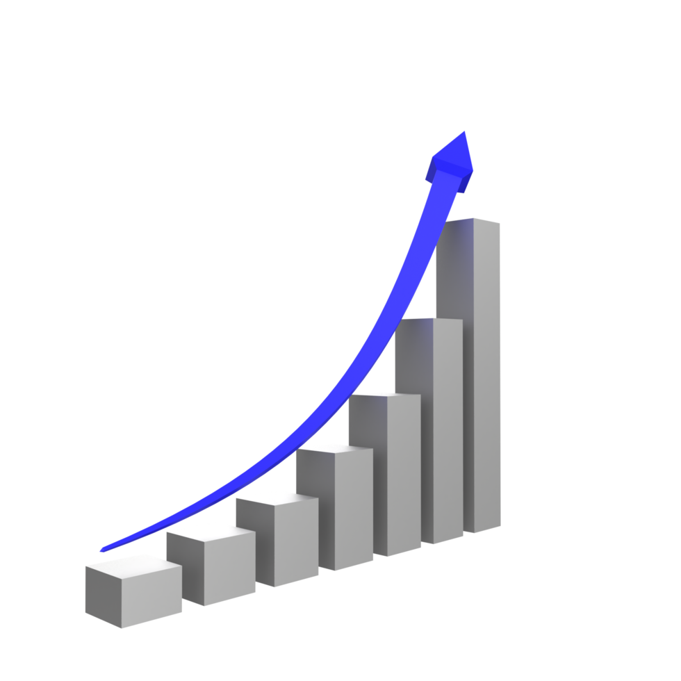 business chart with arrow png