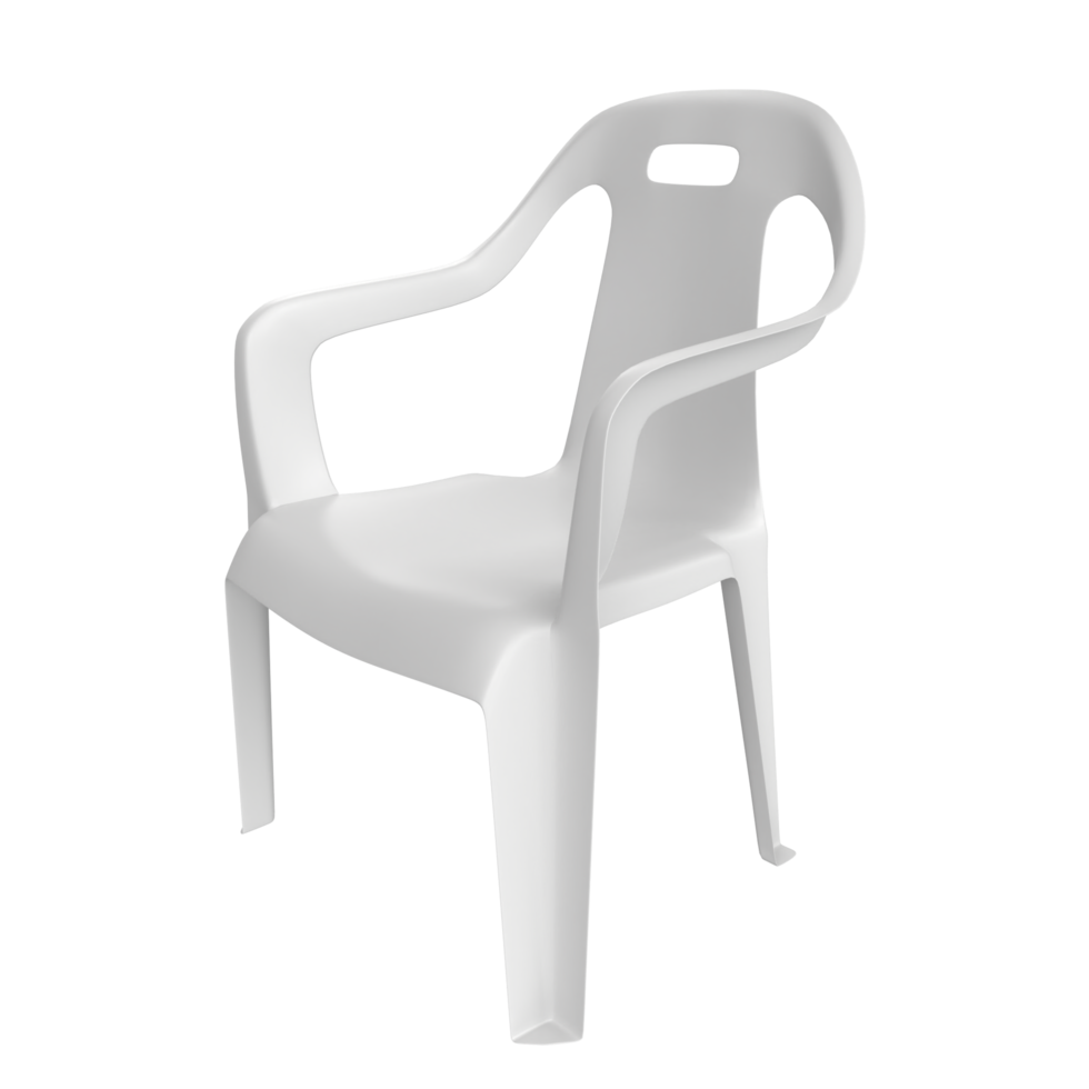 white chair isolated on transparent background png