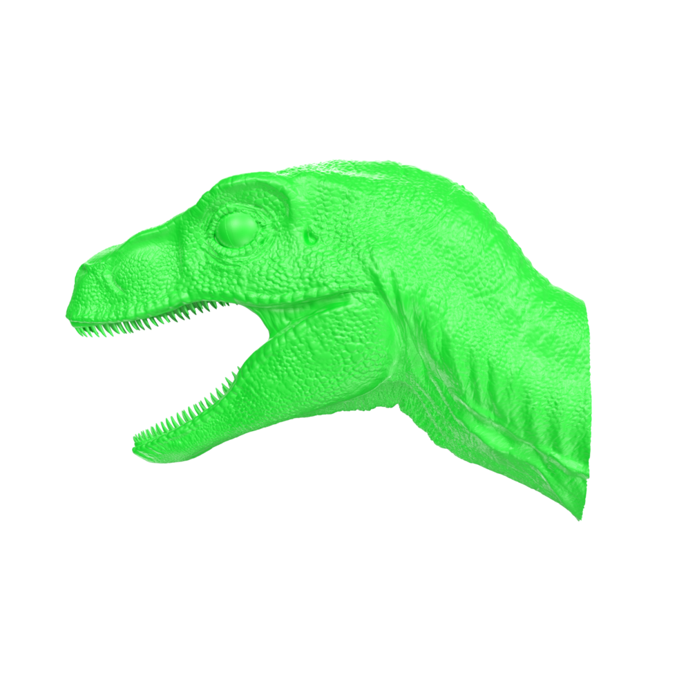 Raptor head isolated on transparent background png