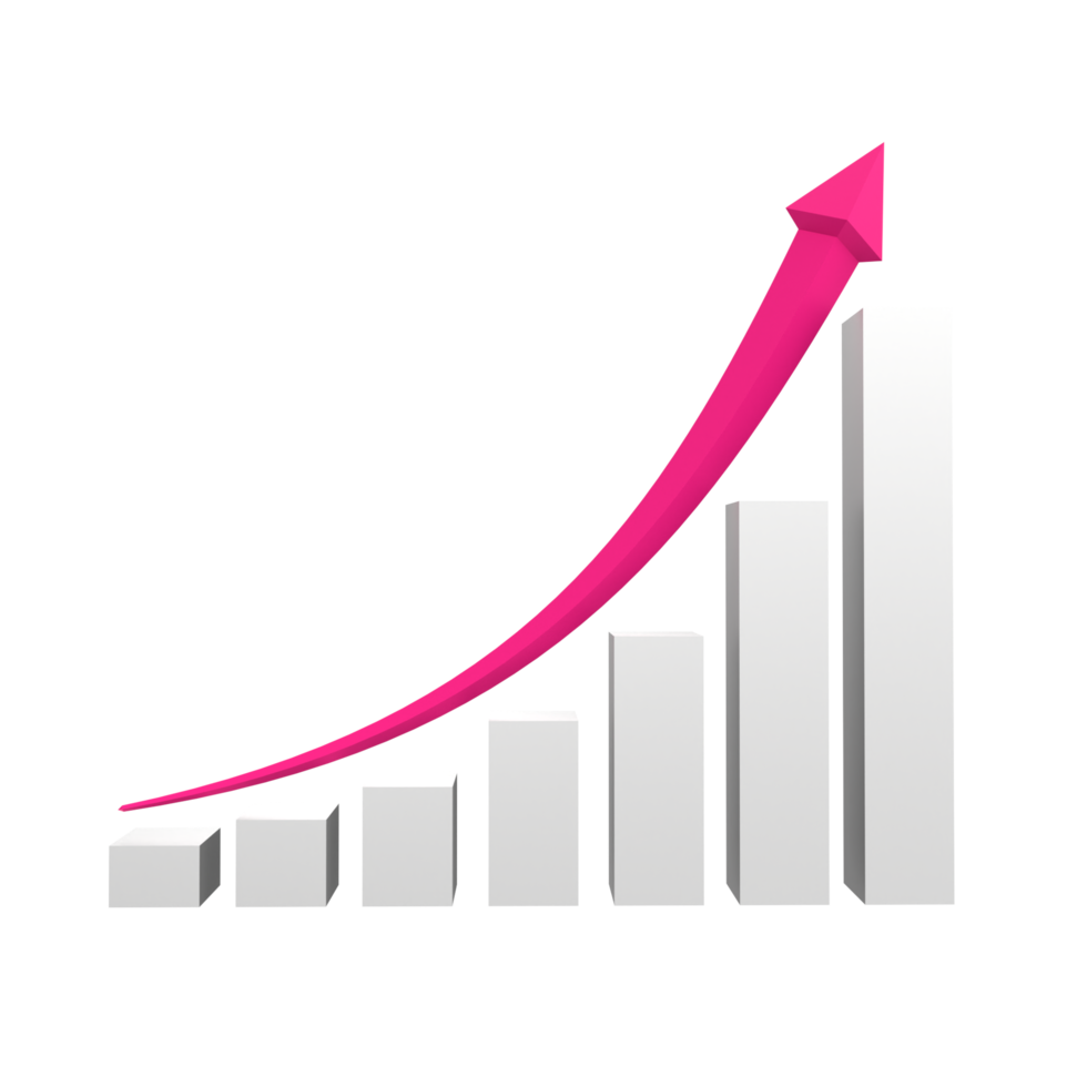 attività commerciale grafico con freccia png