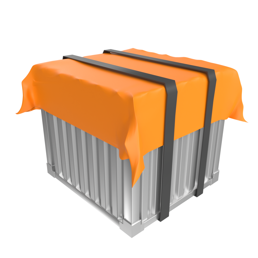 Container isolated on transparent png