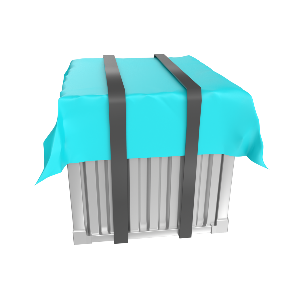 Container isolated on transparent png