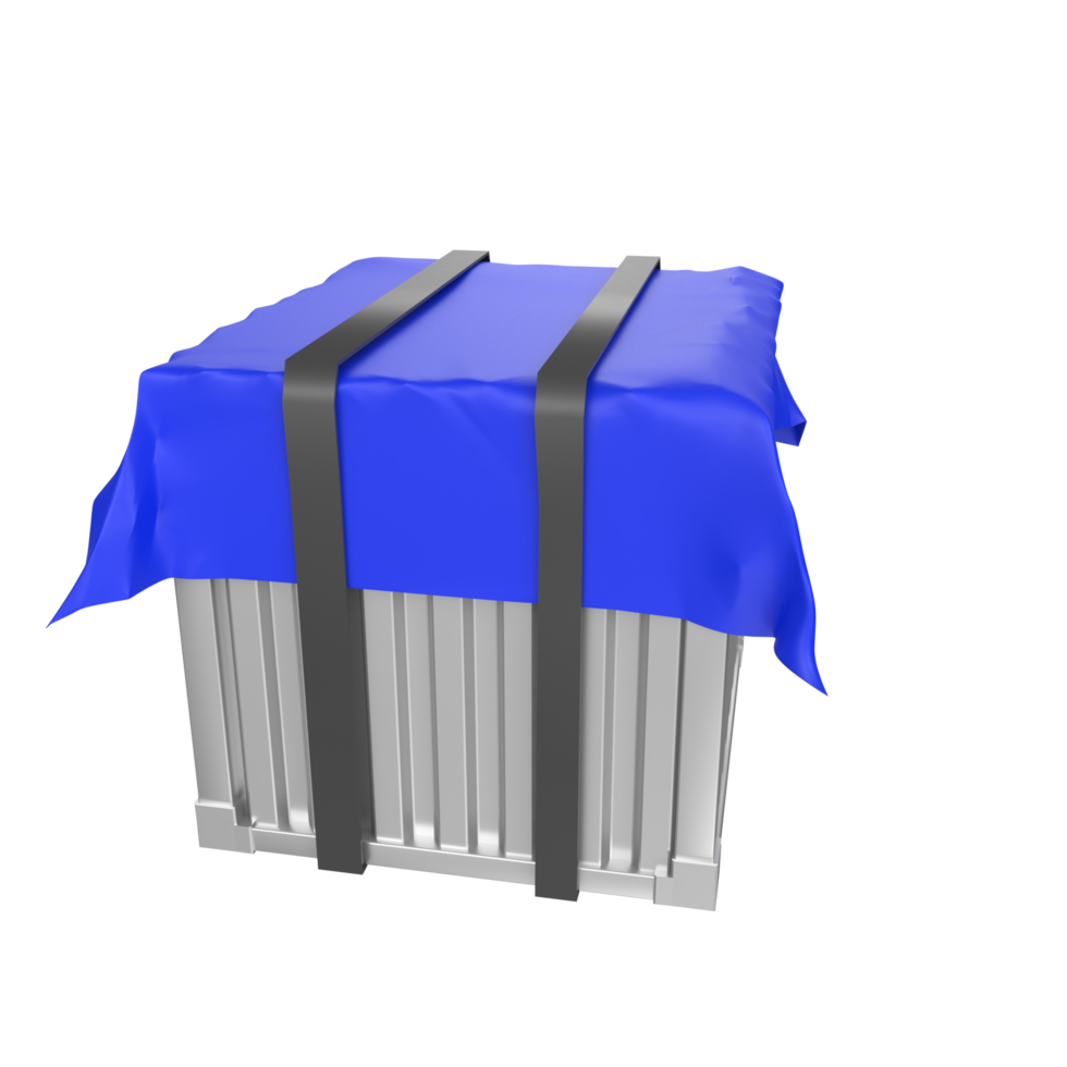 Container isolated on transparent png