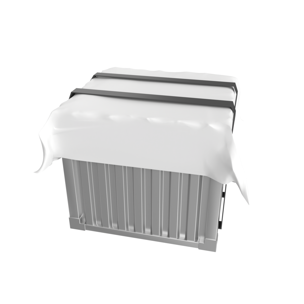 Container isolated on transparent png