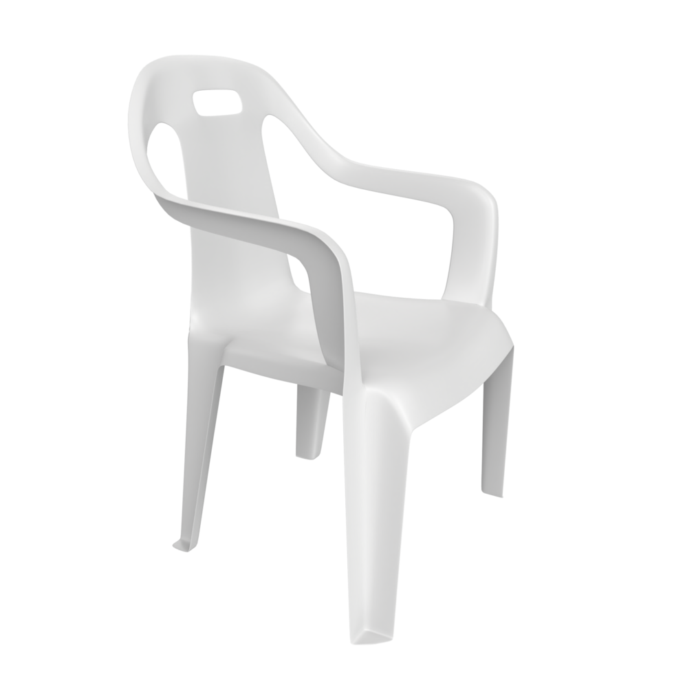 white chair isolated on transparent background png