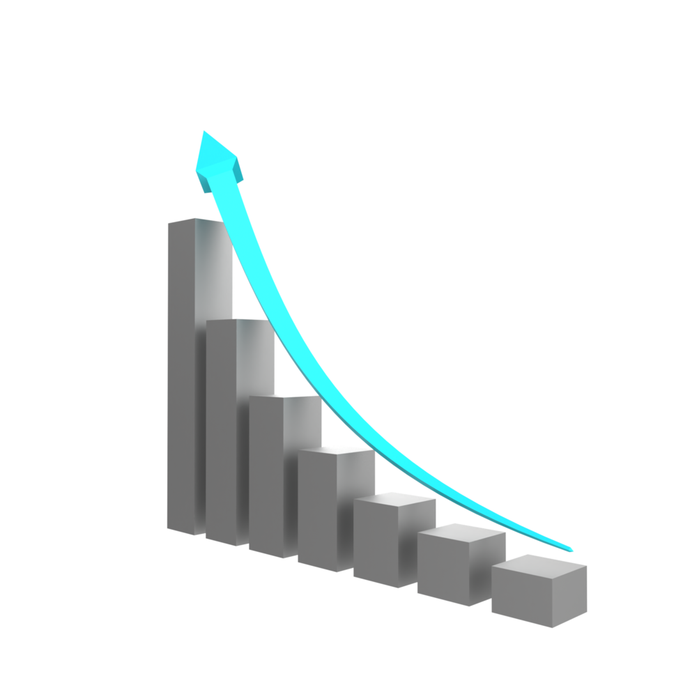 business chart with arrow png