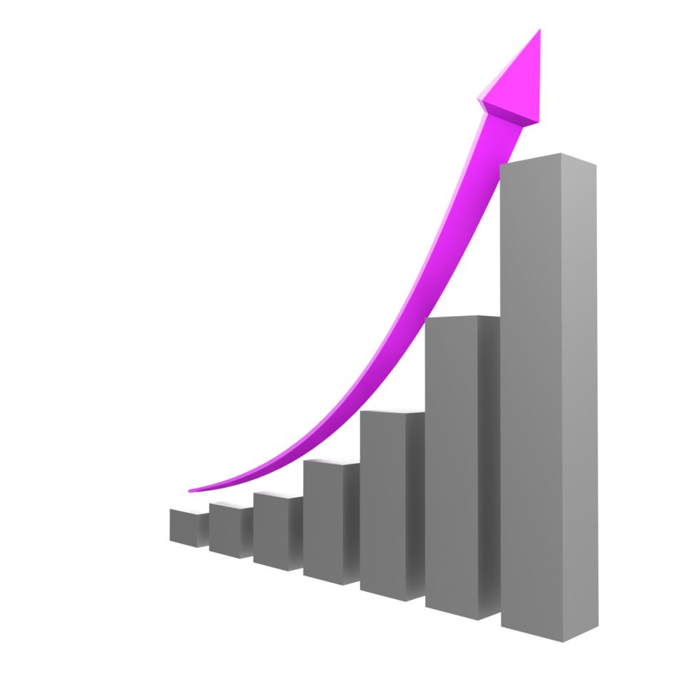 attività commerciale grafico con freccia png