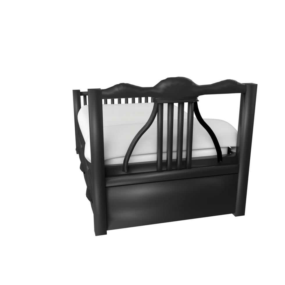 Bed isolated on transparent background png