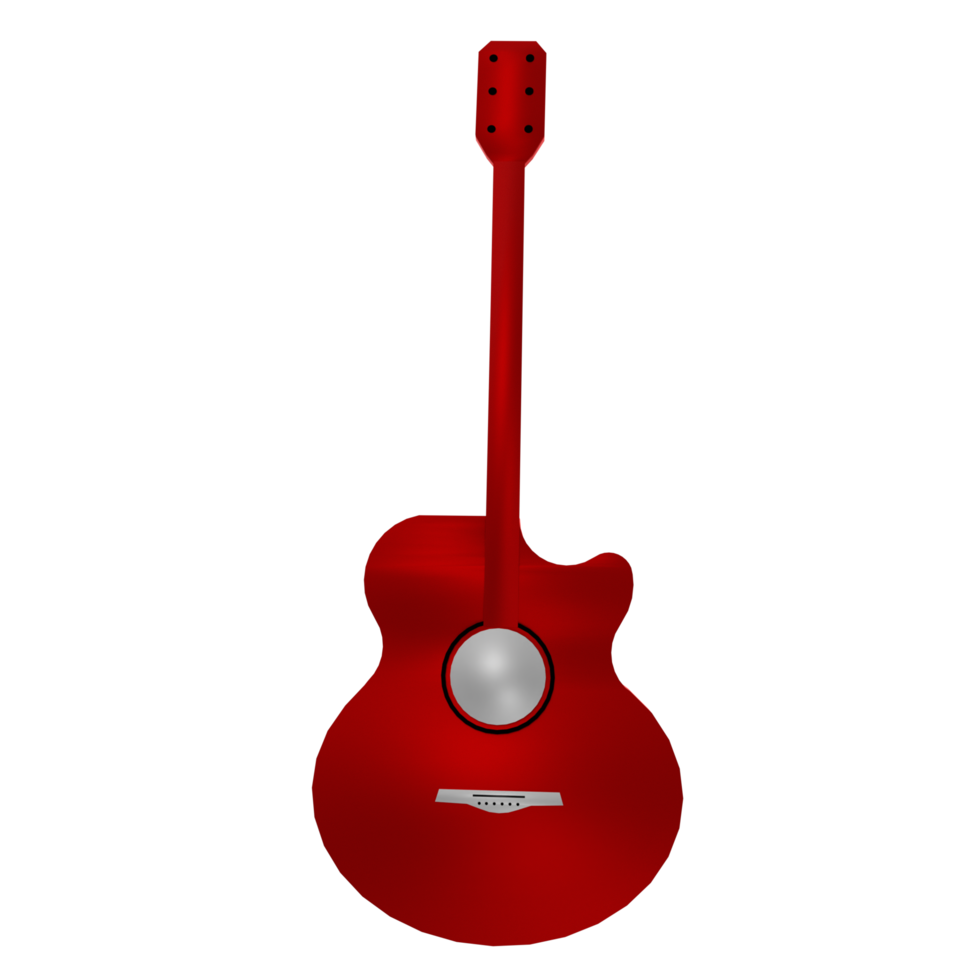 Guitar isolated on transparent png