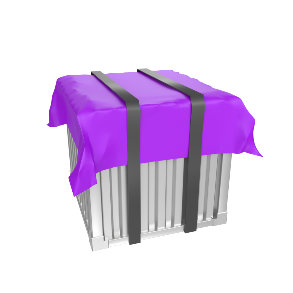 Container isolated on transparent png