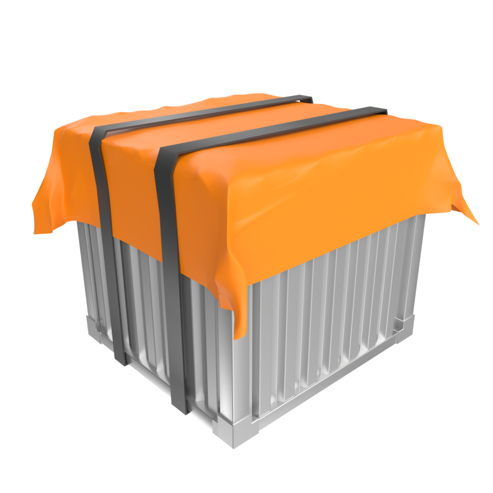 Container isolated on transparent png