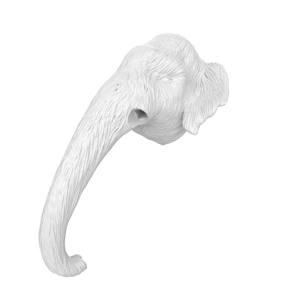 Mammoth head isolated on transparent png