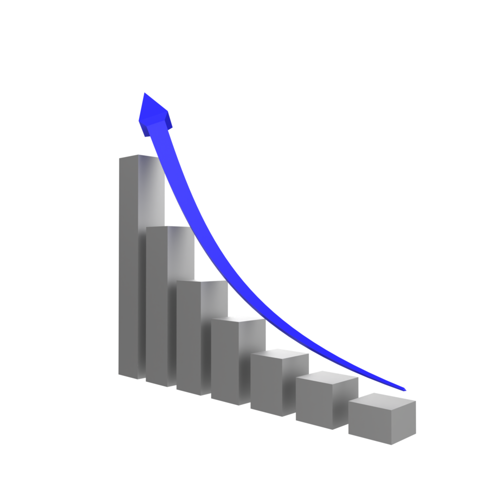 Geschäftsdiagramm mit Pfeil png