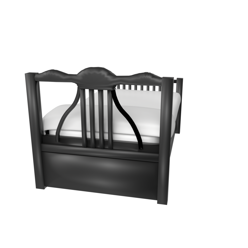 Bed isolated on transparent background png