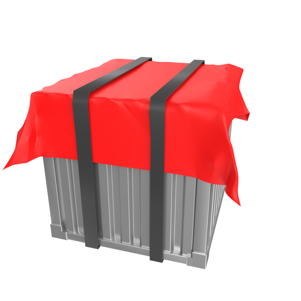 Container isolated on transparent png