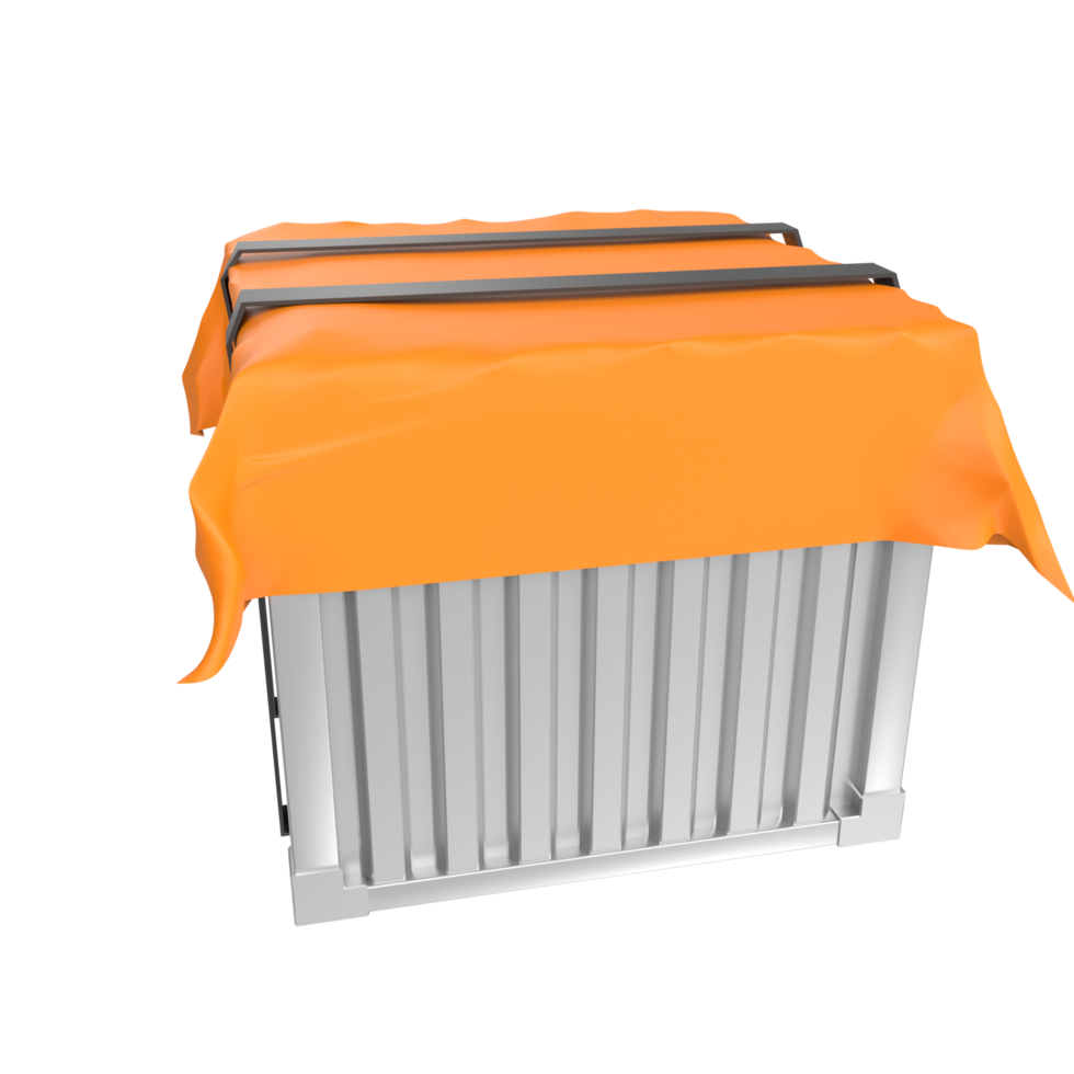 Container isolated on transparent png