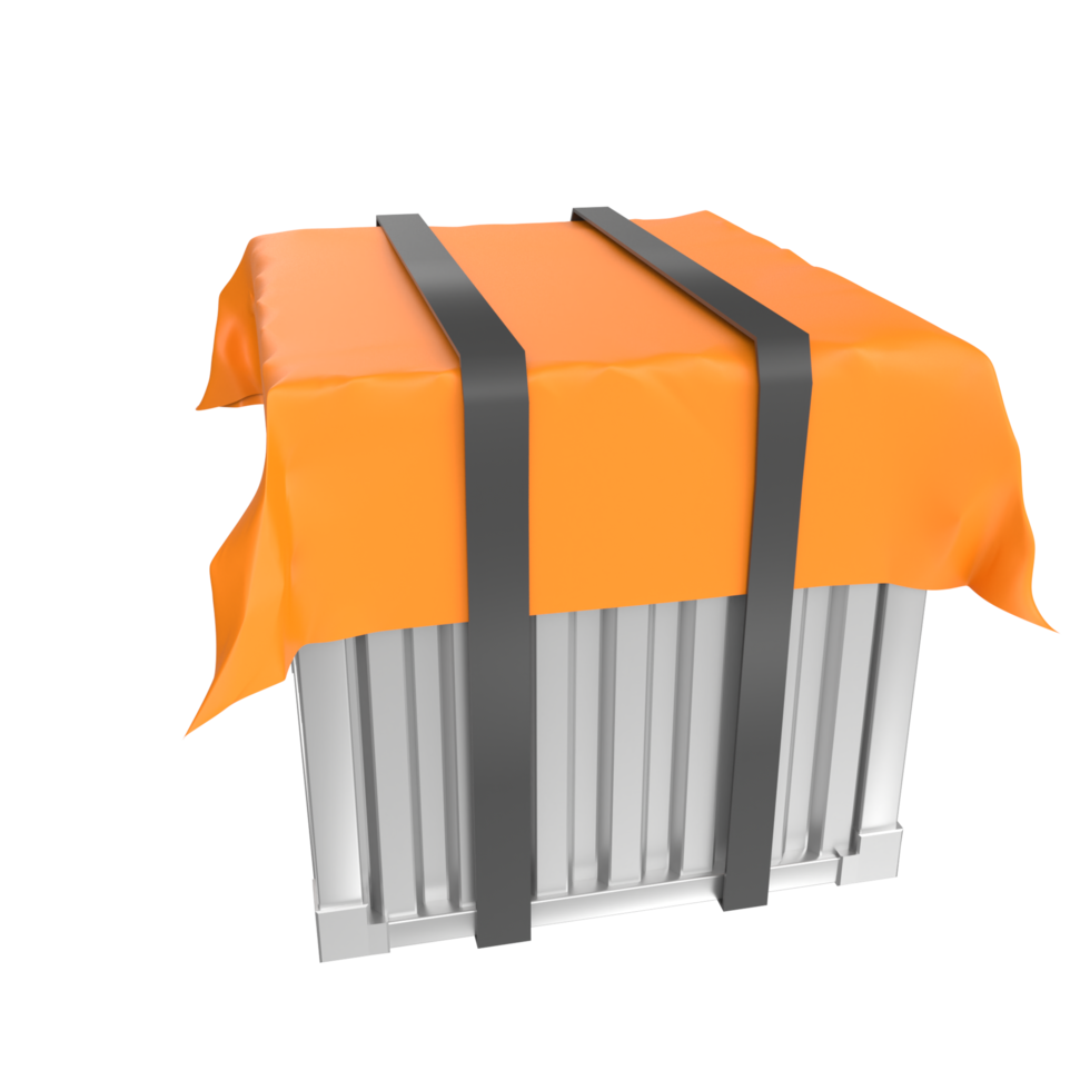 Container isolated on transparent png