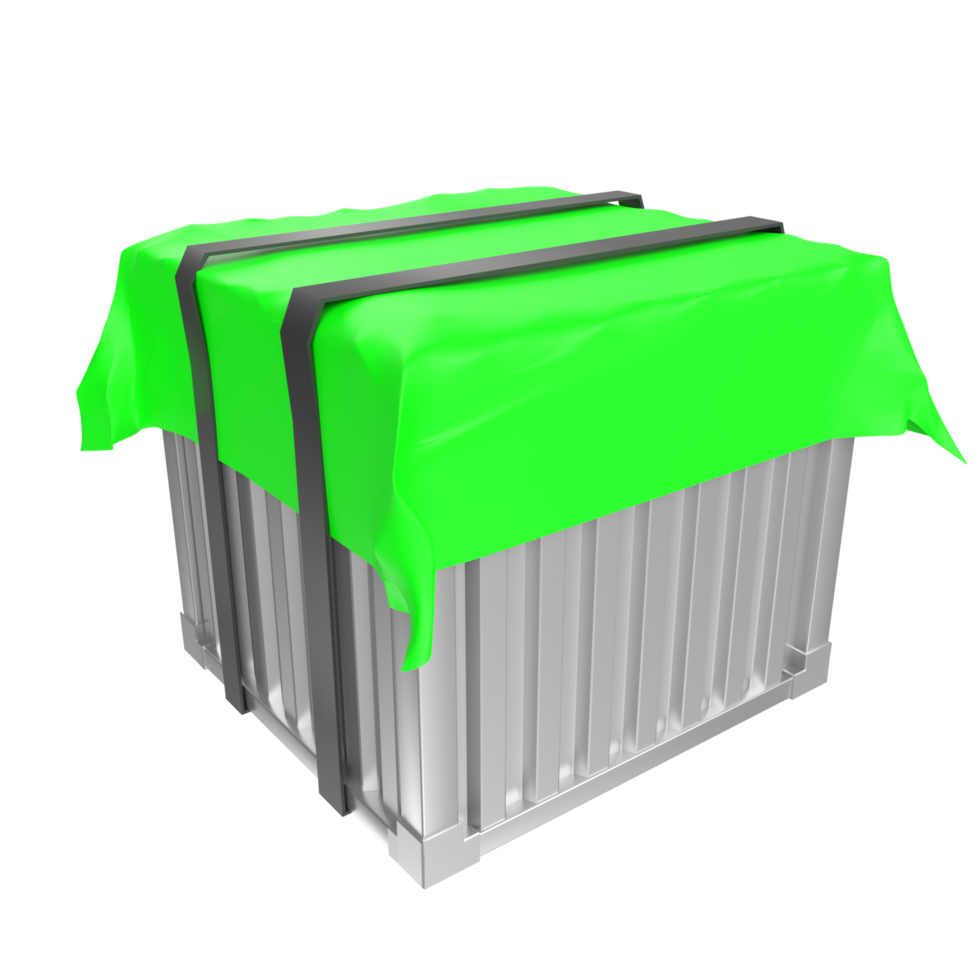 Container isolated on transparent png