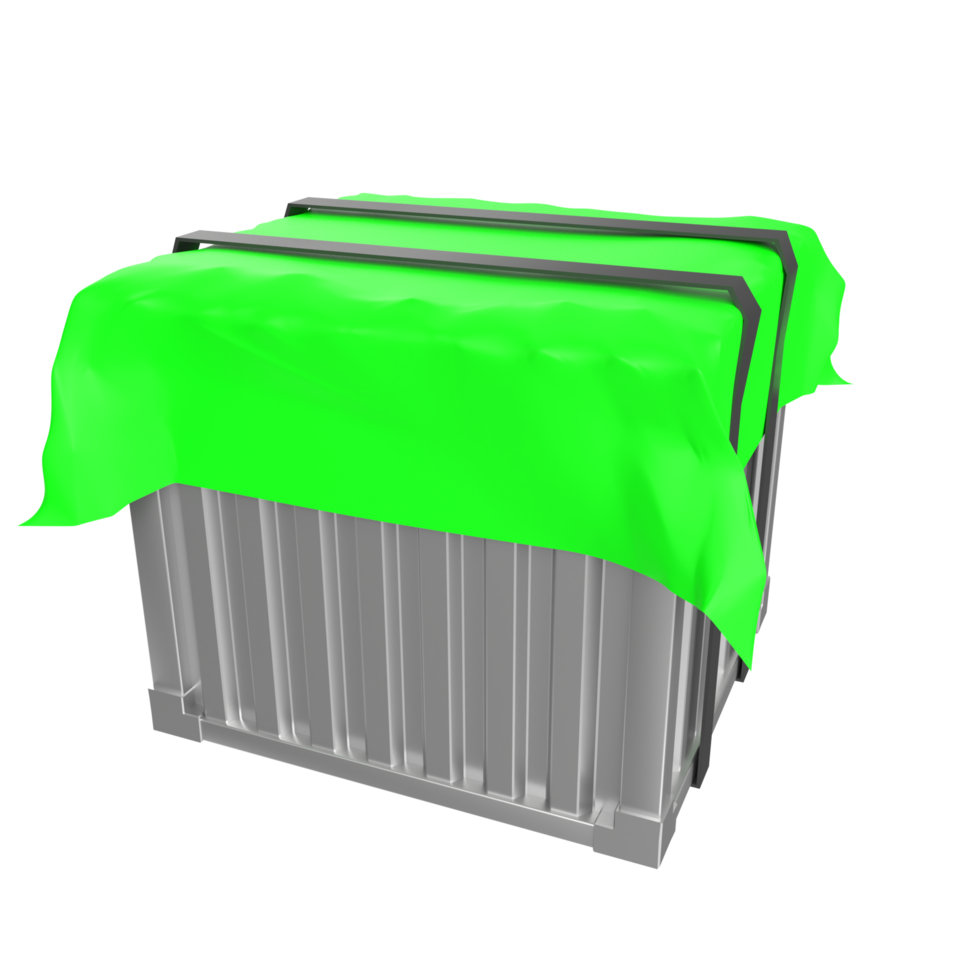 Container isolated on transparent png