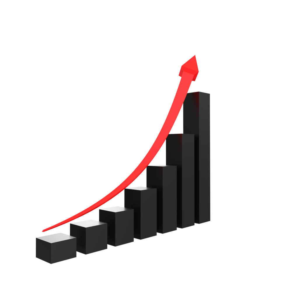 attività commerciale grafico con freccia png