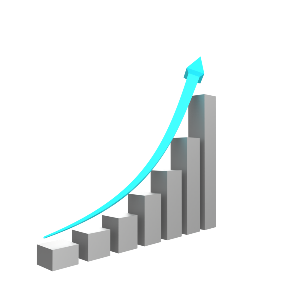 business chart with arrow png