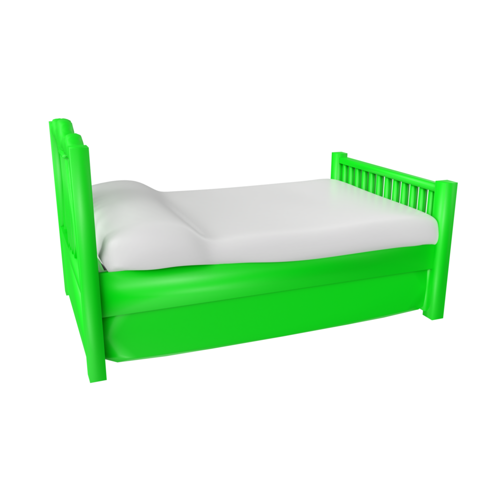 Bed isolated on transparent background png