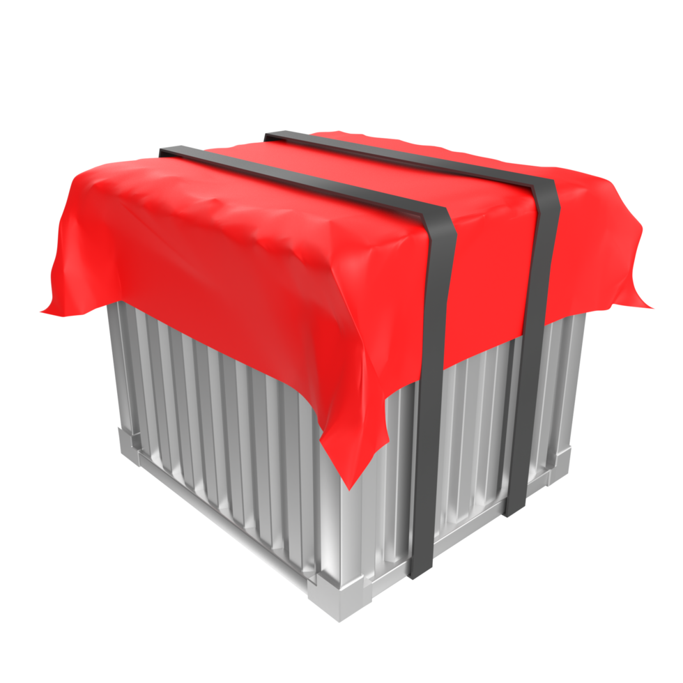 Container isolated on transparent png