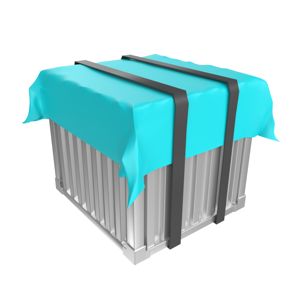 Container isolated on transparent png