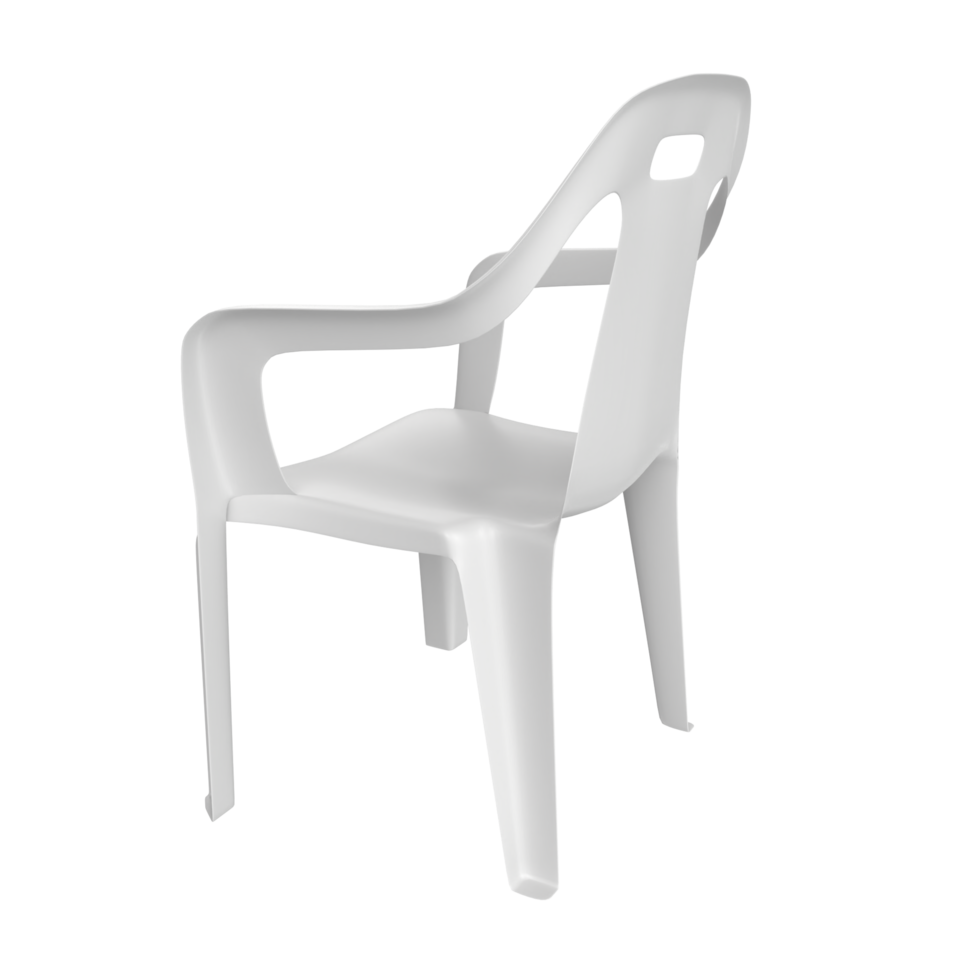 white chair isolated on transparent background png