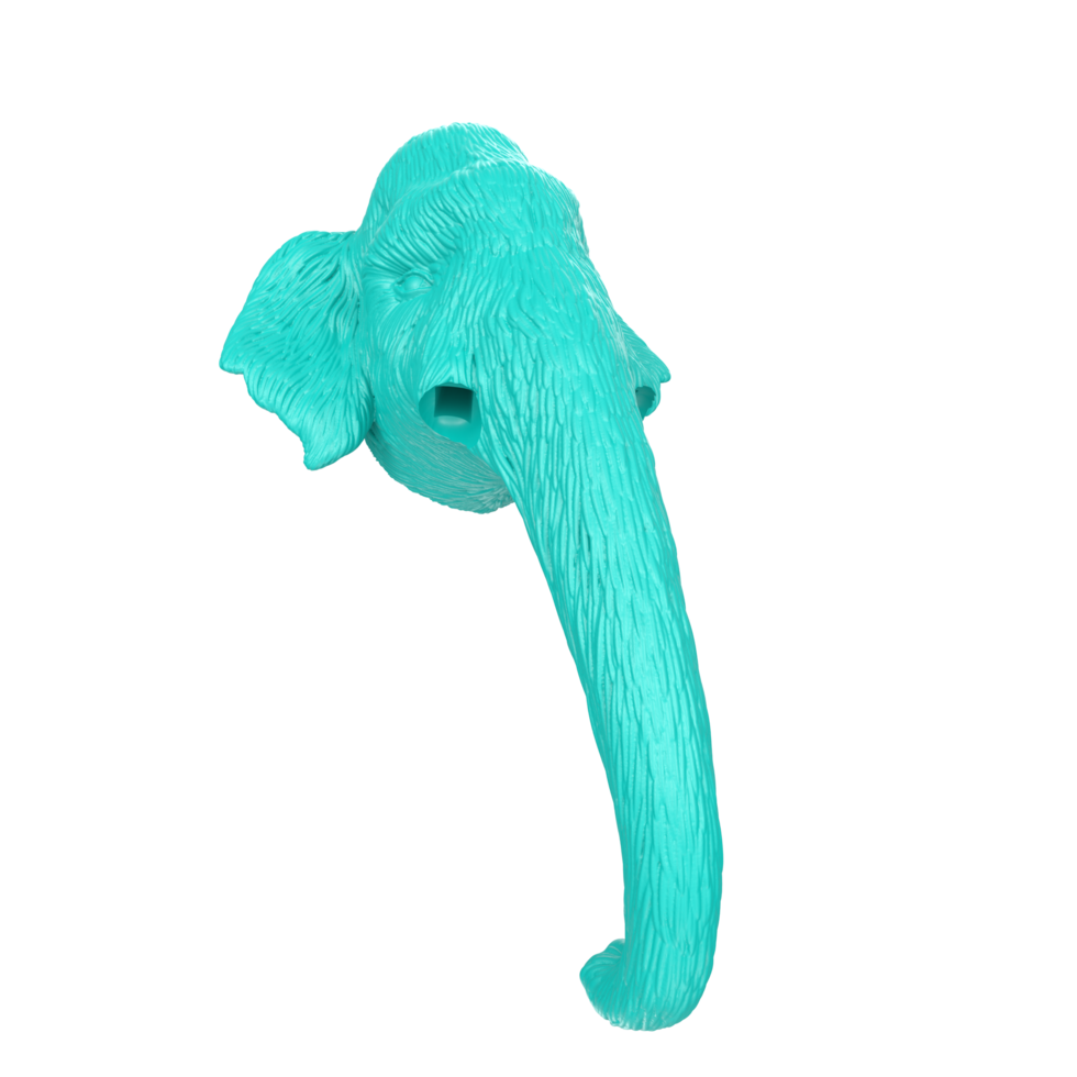 Mammoth head isolated on transparent png