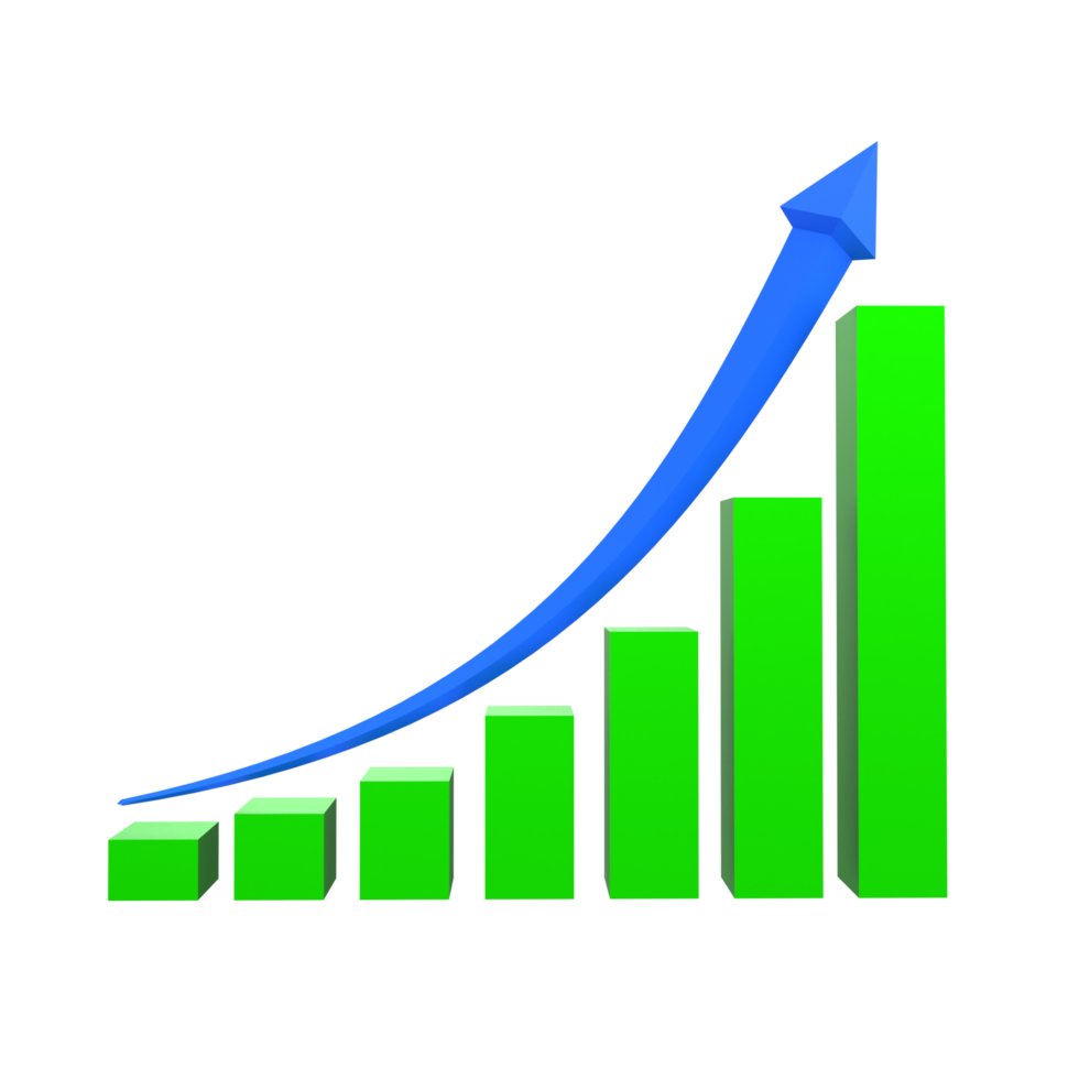 attività commerciale grafico con freccia png