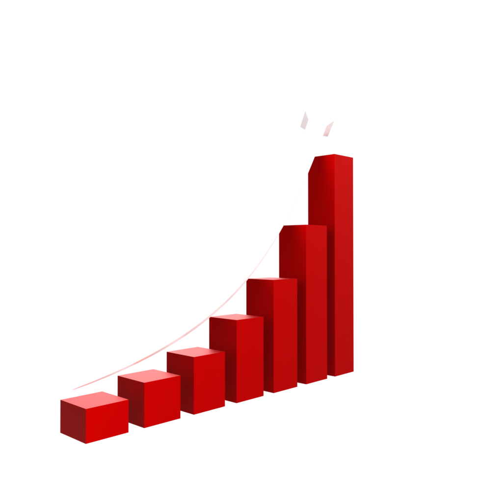 gráfico de negócios com seta png