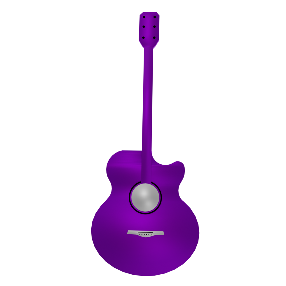 Guitar isolated on transparent png