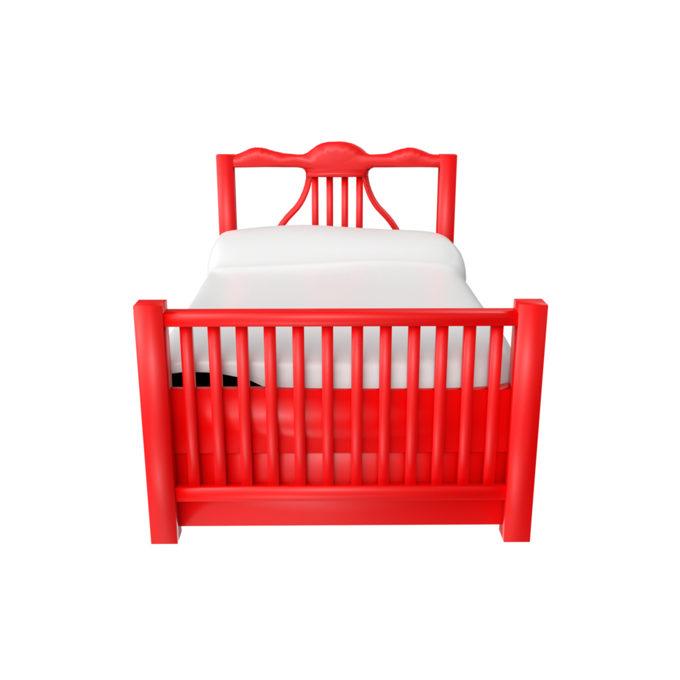 Bed isolated on transparent background png