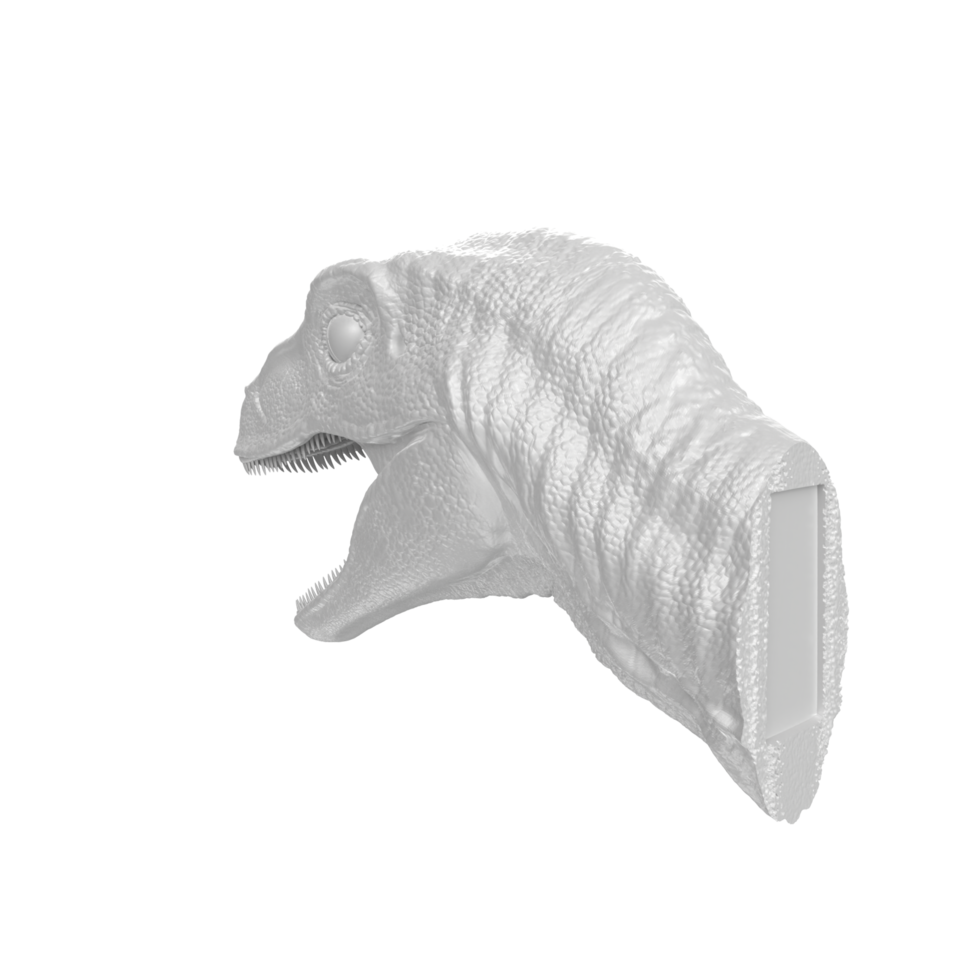 Raptor head isolated on transparent background png