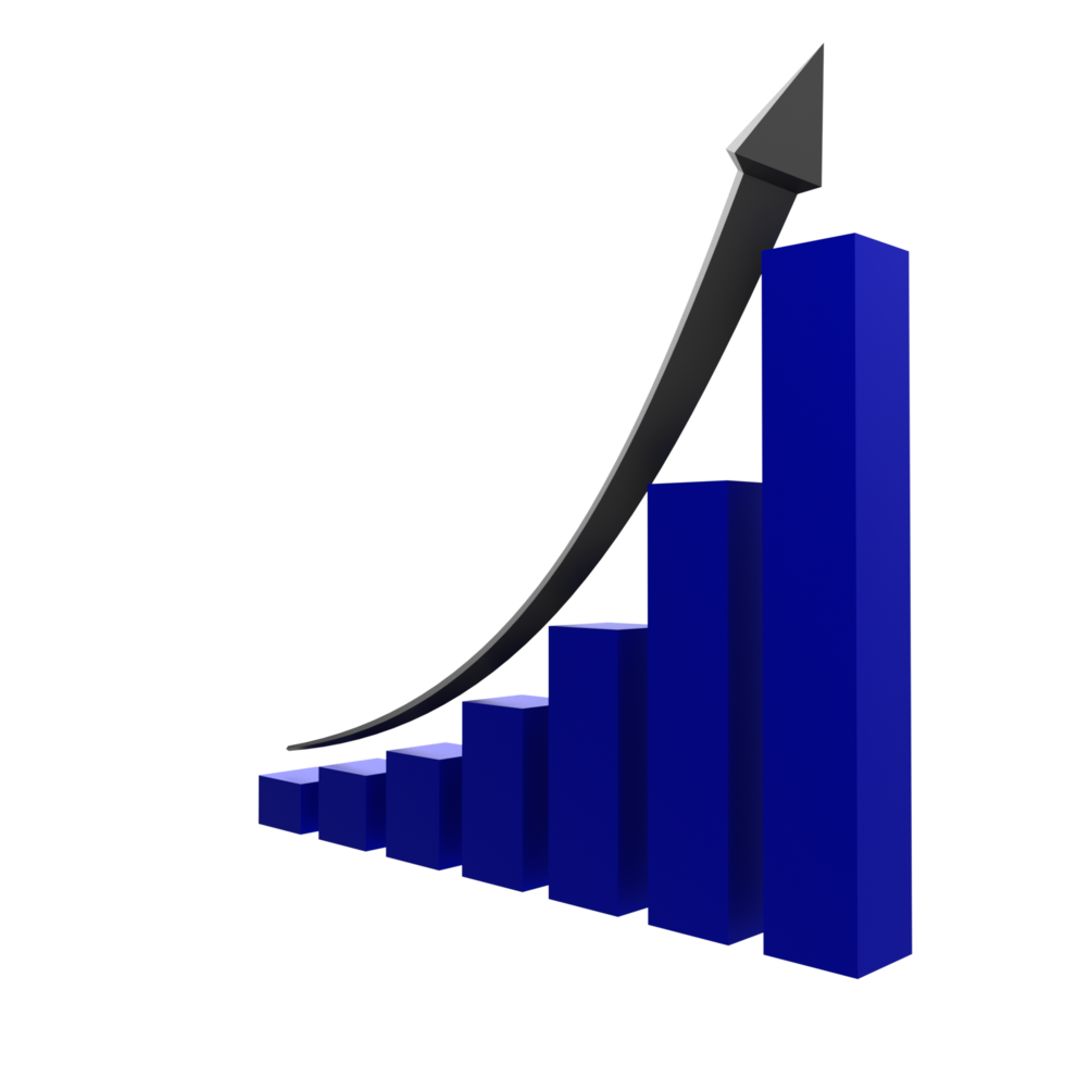 attività commerciale grafico con freccia png